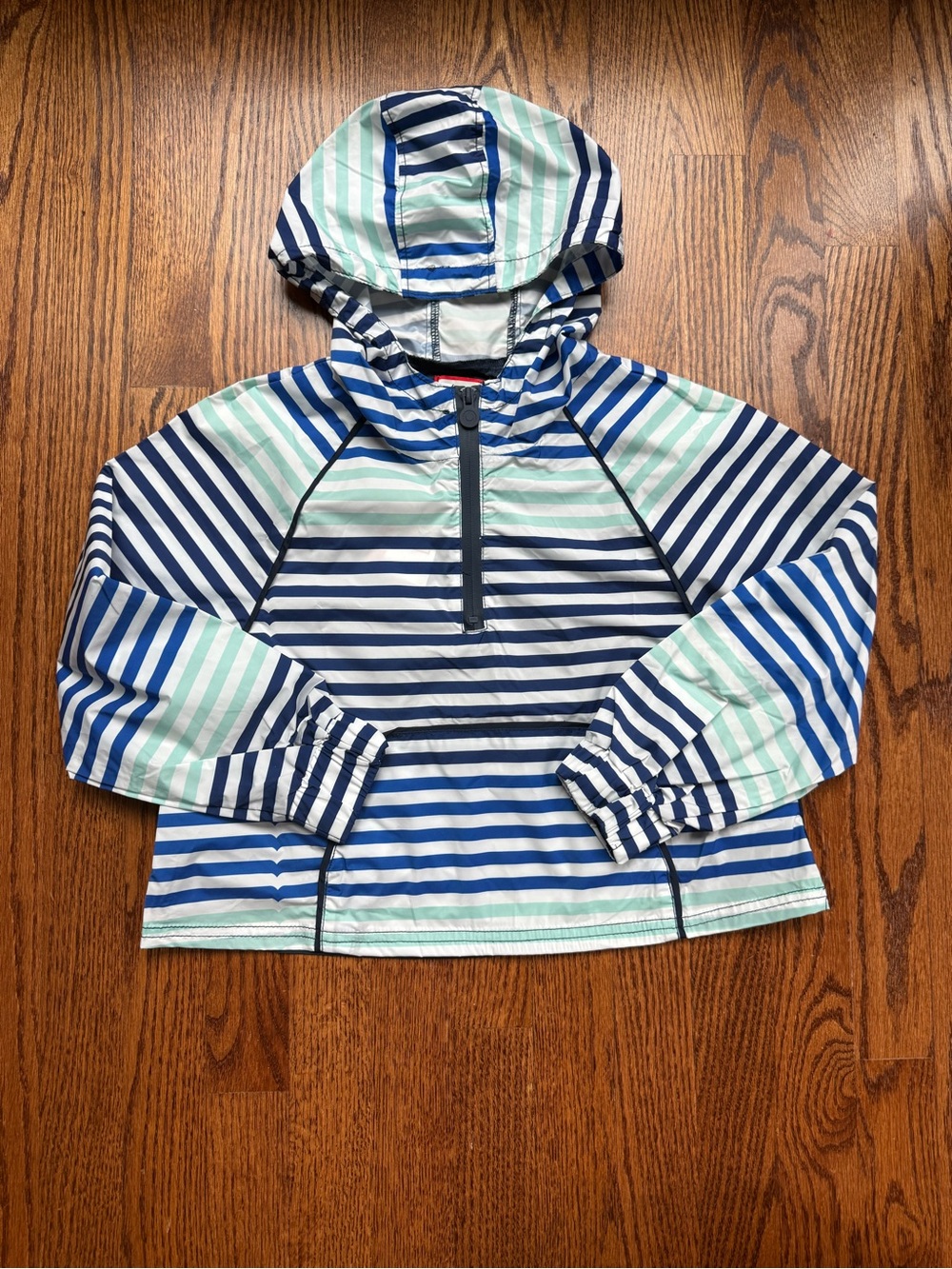 NEW Hunter for Target Striped Pullover Windbreaker Sz 7/8
